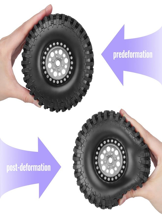 FriHobby 1.9" Aluminum Beadlock Wheel Rims w/1.9 Soft Rubber Crawler TiresTires for TRX4 SCX10 VS4-10 Gen 8 Gen7 - Image 4